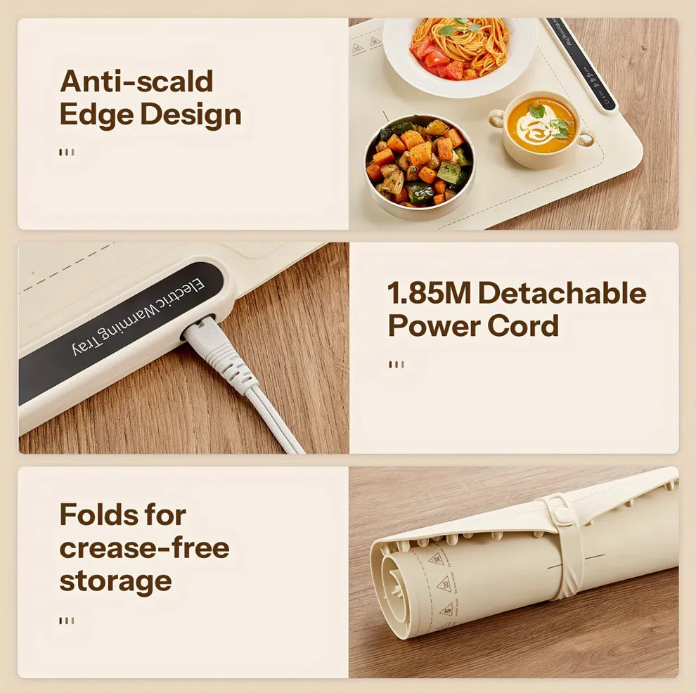 SmallCart Platinum Cured Silicone Electric Food Warming Mat