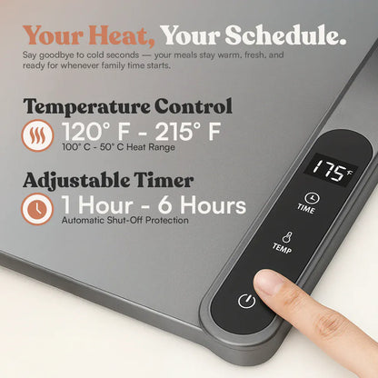 SmallCart Platinum Cured Silicone Electric Food Warming Mat