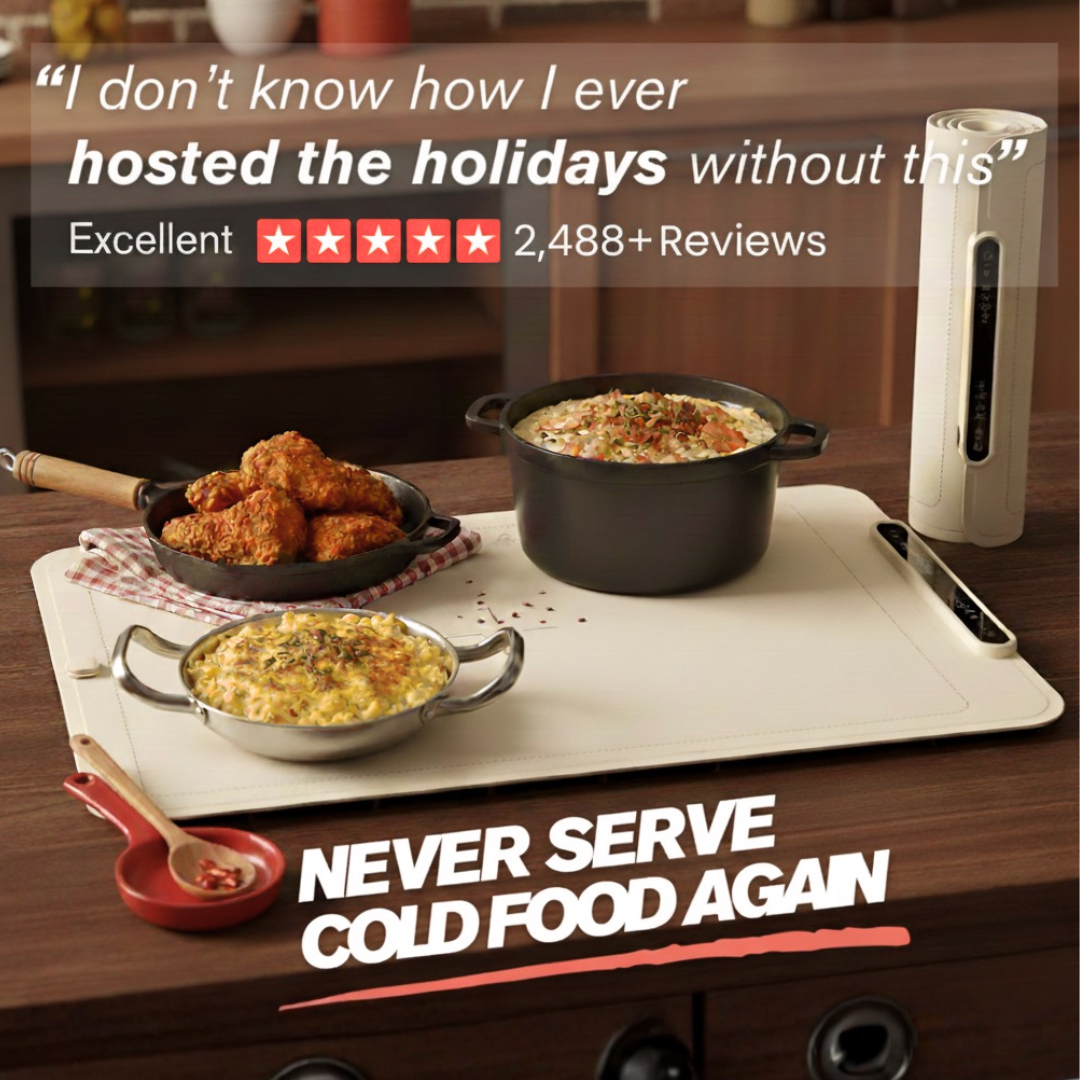 SmallCart Platinum Cured Silicone Electric Food Warming Mat